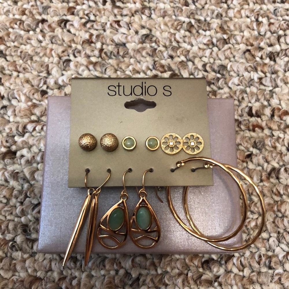 Six pair of earrings for the price of one.